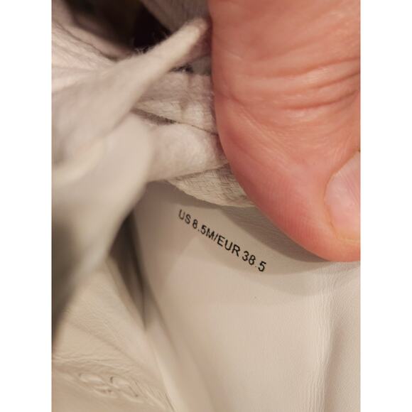 Vince white leather snake detail sneakers size 8.5 - Picture 9 of 9